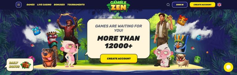Gamblezen Casino création compte