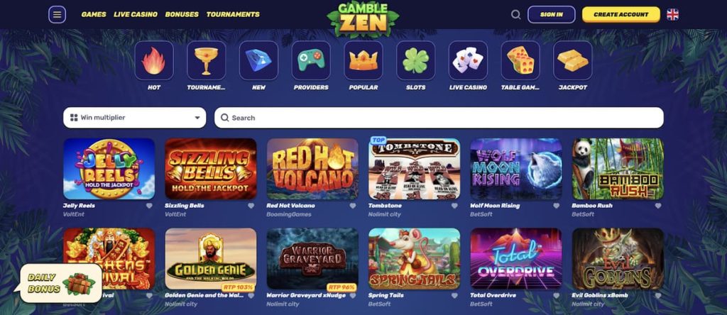 Gamblezen Casino Win Multiplier